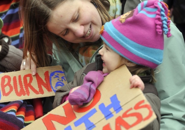 biomass plant protesters_edinburgh evening news